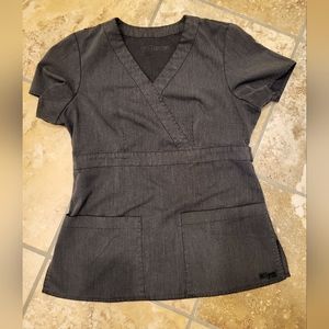 Greys Anatomy grey scrub top